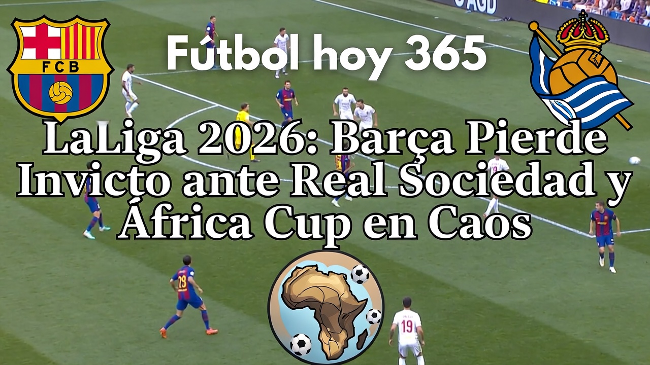 LaLiga 2026 Barça Pierde Invicto ante Real Sociedad y Caos en AFCON