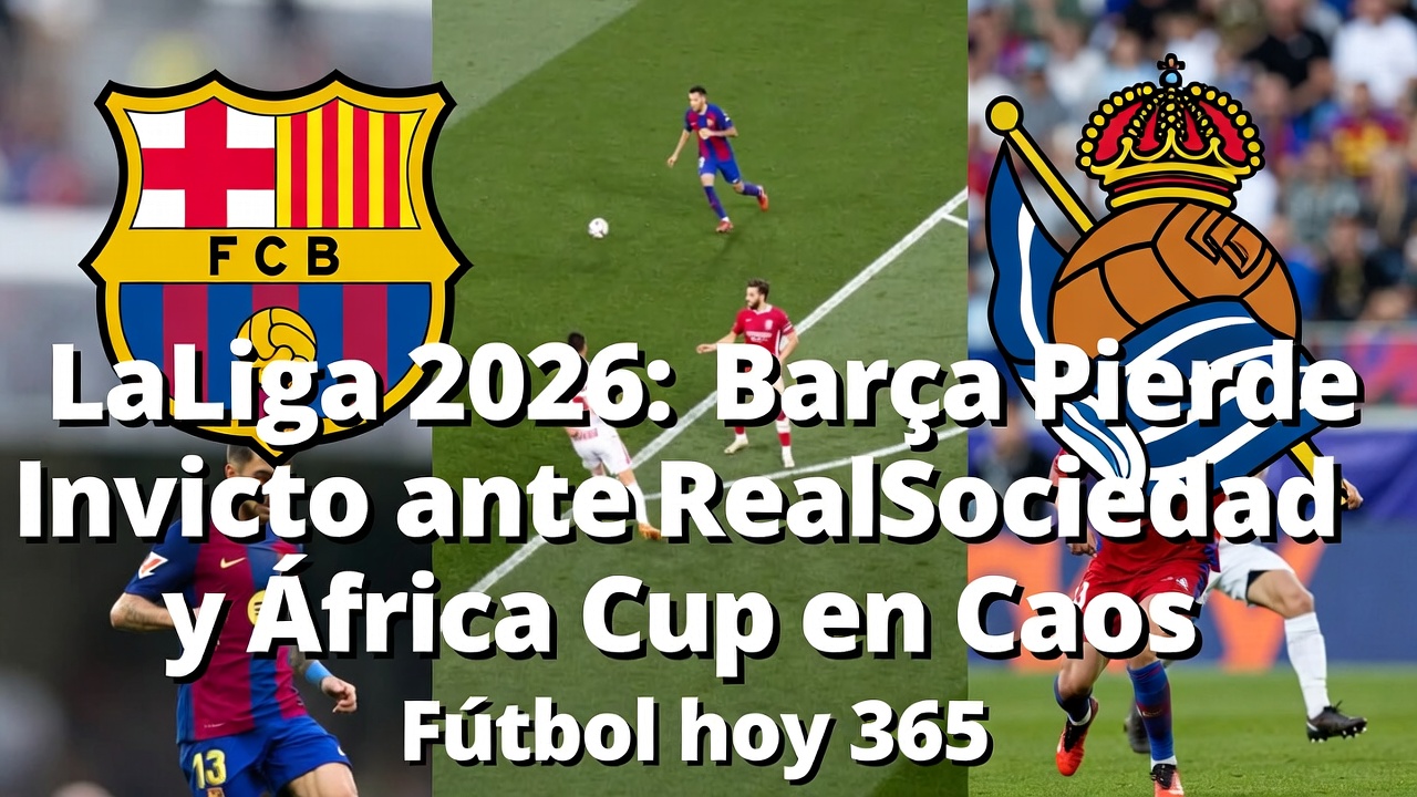 LaLiga 2026 Barça Pierde Invicto ante Real Sociedad y Caos en AFCONLaLiga 2026 Barça Pierde Invicto ante Real Sociedad y Caos en AFCON