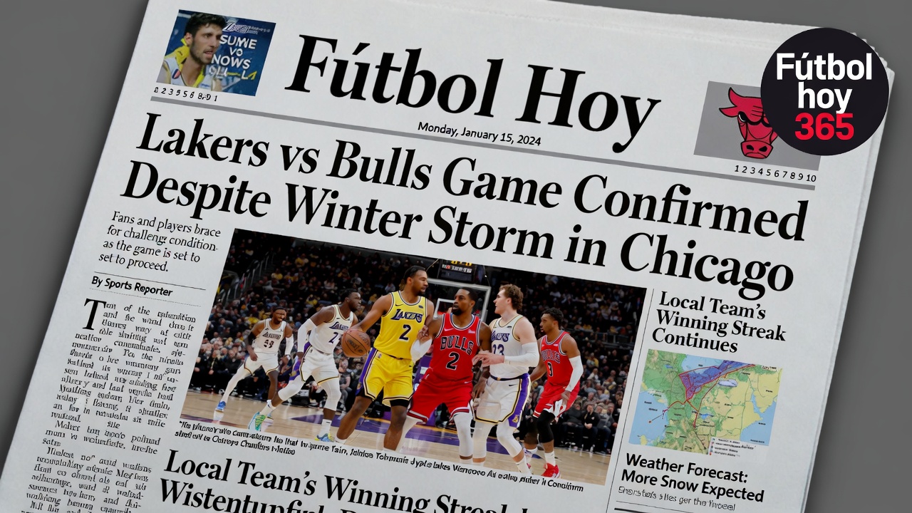 Lakers vs Bulls Juego Confirmado Pese a Tormenta en Chicago