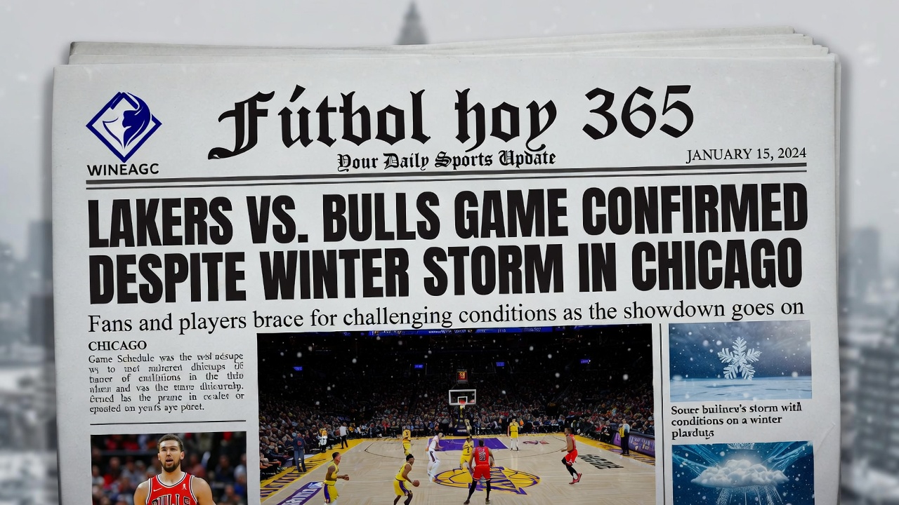 Lakers vs Bulls Juego Confirmado Pese a Tormenta en Chicago