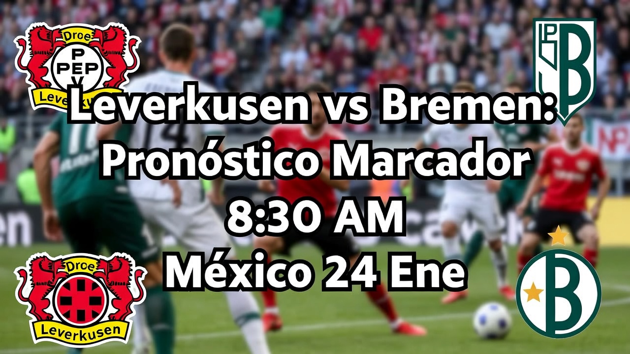 Leverkusen vs Bremen Pronóstico Marcador 830 AM México 24 Ene