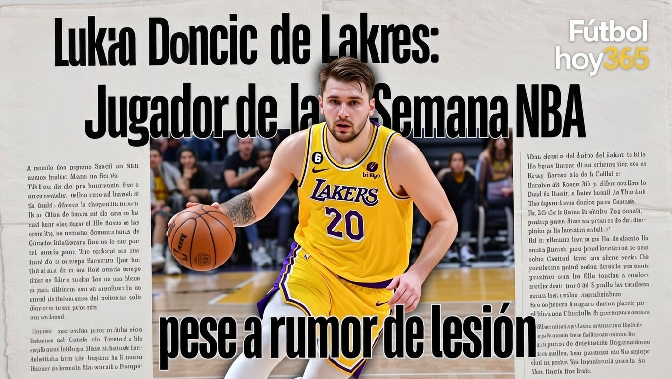 Luka Doncic de Lakers Jugador de la Semana NBA pese a rumor de lesión