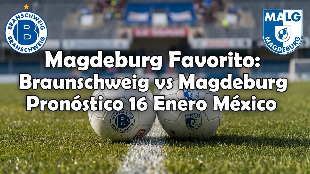 Magdeburg Favorito Braunschweig vs Magdeburg Pronóstico 16 Enero México