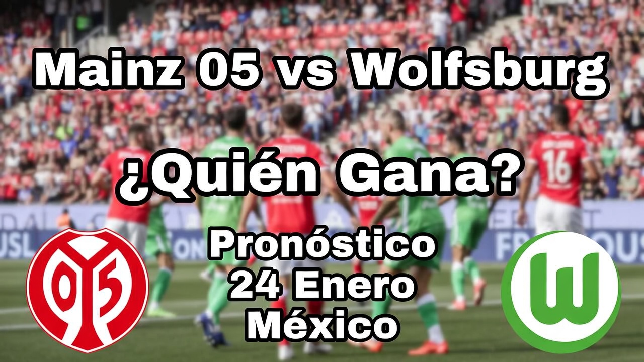 Mainz 05 vs Wolfsburg ¿Quién Gana Pronóstico 24 Enero México
