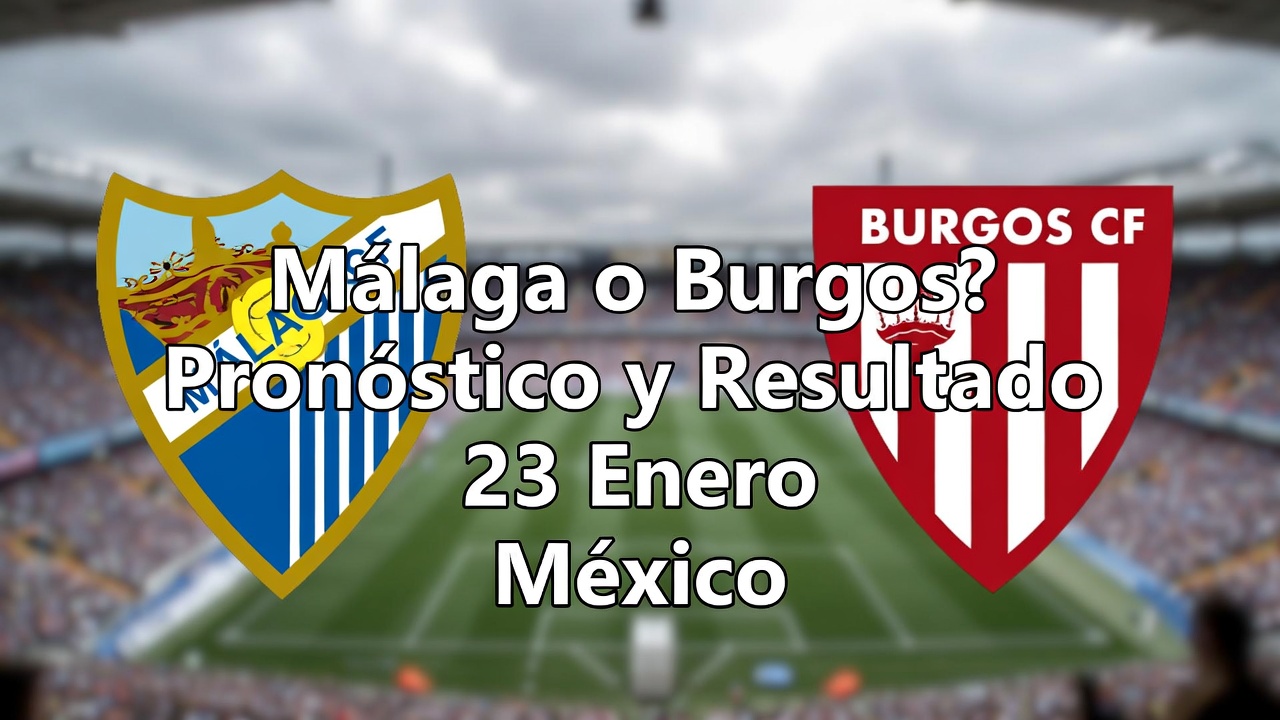 Málaga o Burgos Pronóstico y Resultado 23 Enero México