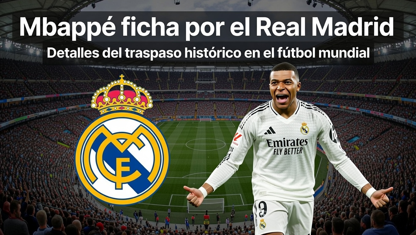 Mbappé ficha por el Real Madrid Detalles del traspaso histórico en el fútbol mundial