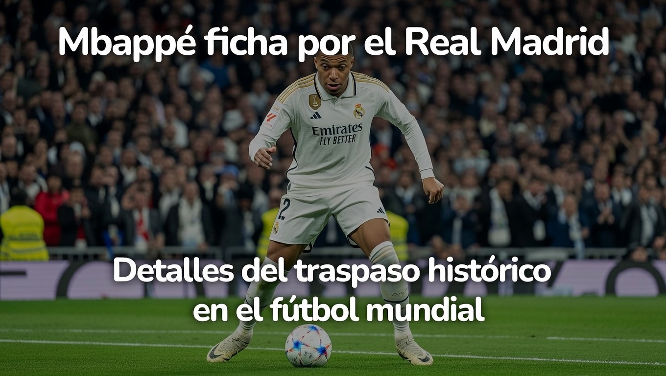 Mbappé ficha por el Real Madrid Detalles del traspaso histórico en el fútbol mundial