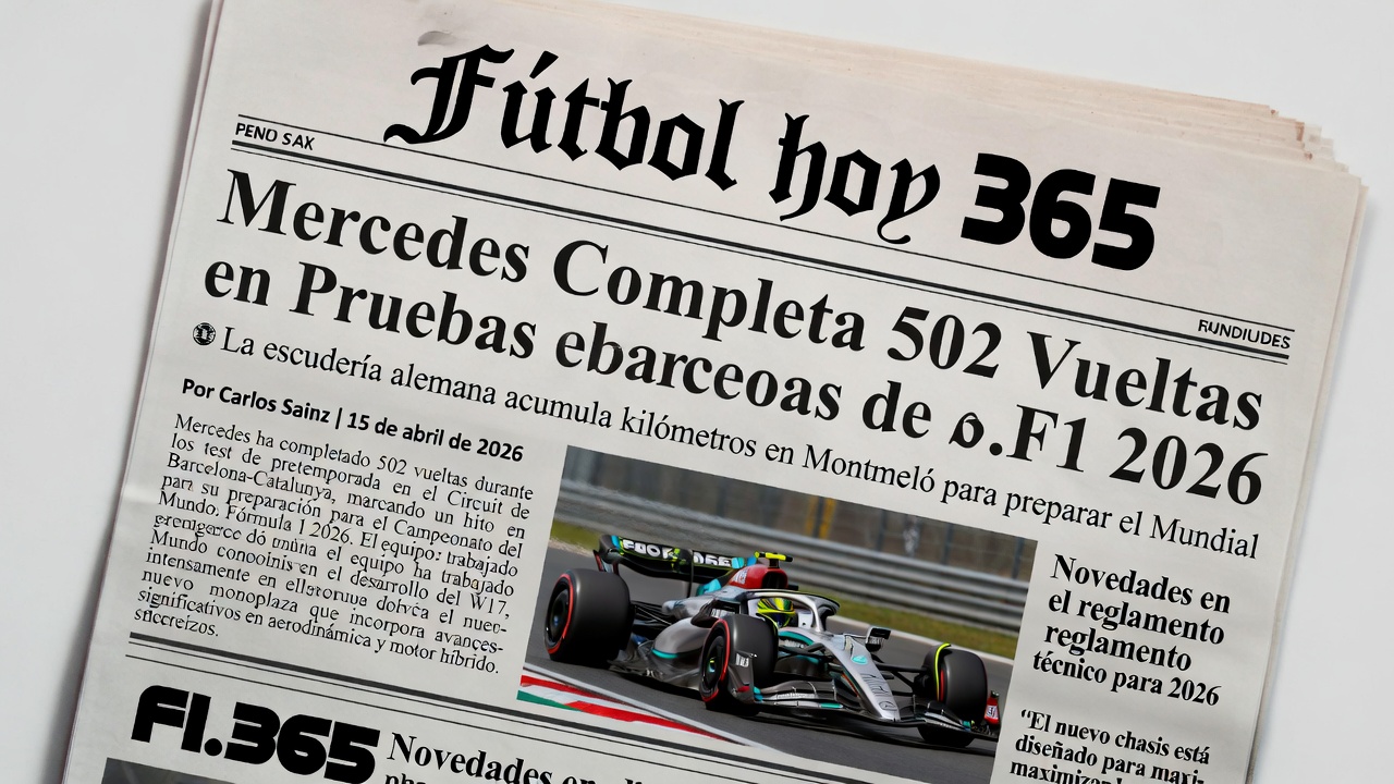 Mercedes Completa 502 Vueltas en Pruebas de Barcelona F1 2026