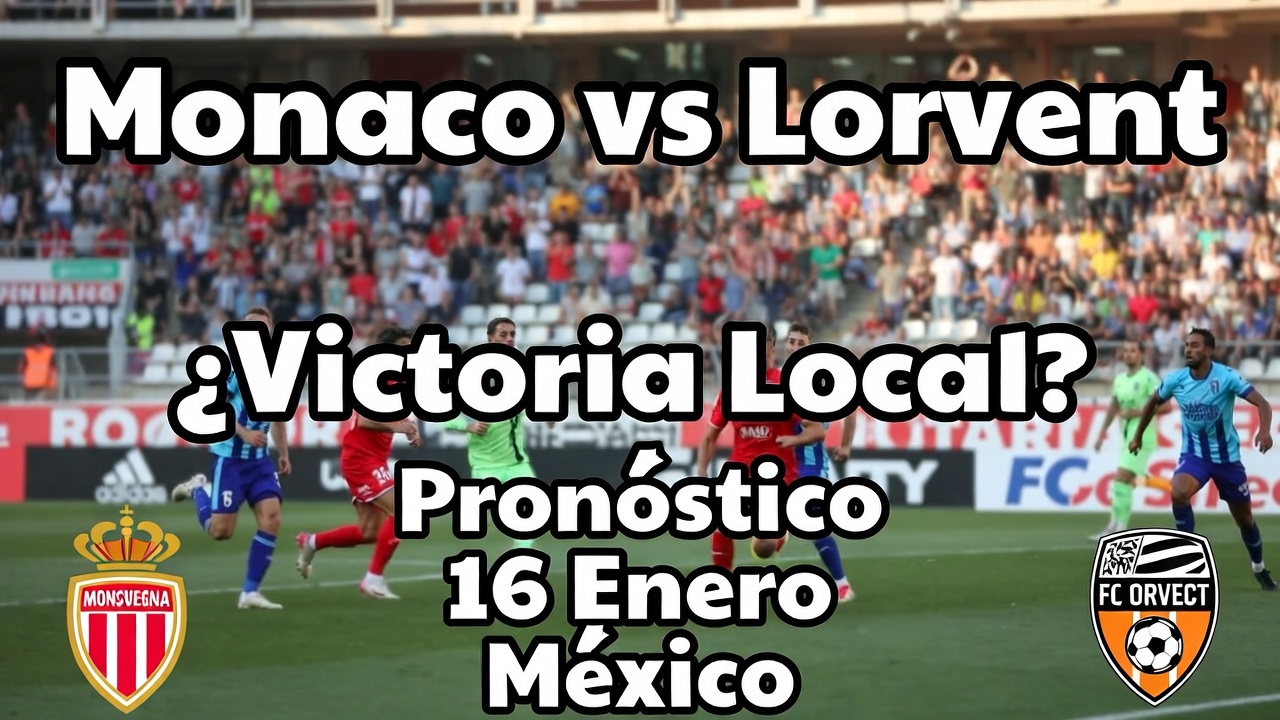 Monaco vs Lorient ¿Victoria Local Pronóstico 16 Enero México