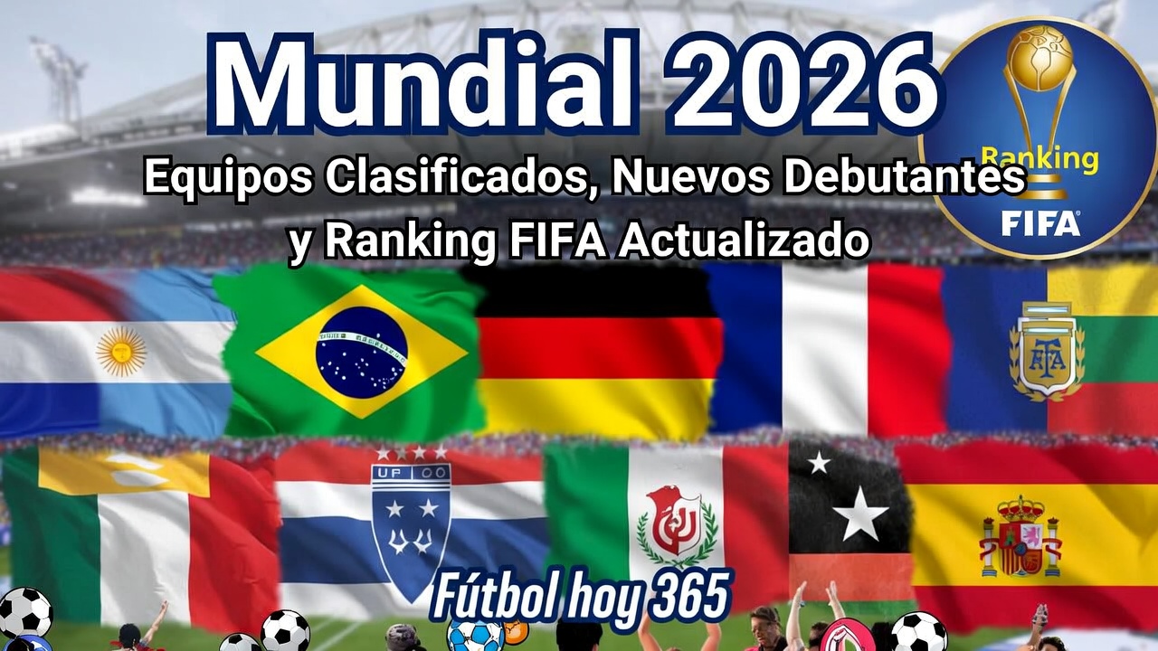 Mundial 2026 Equipos Clasificados, Debutantes y Ranking FIFA