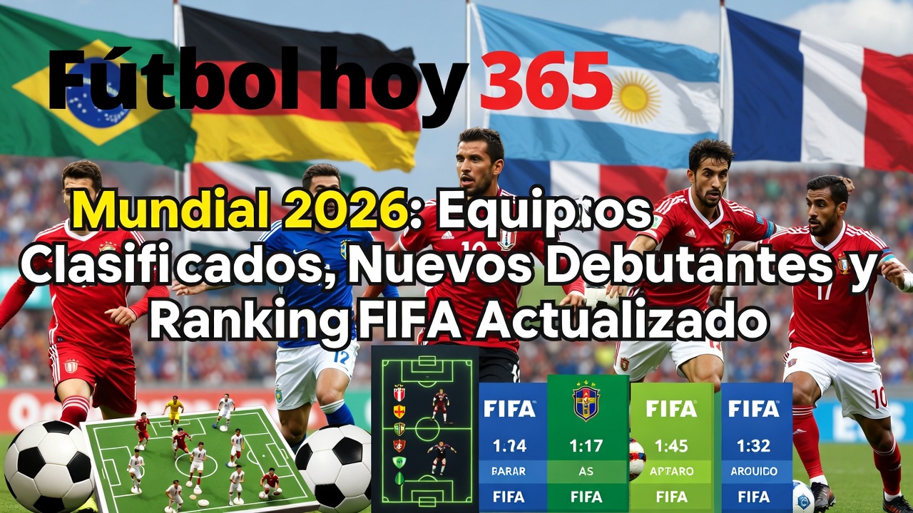 Mundial 2026 Equipos Clasificados, Debutantes y Ranking FIFA