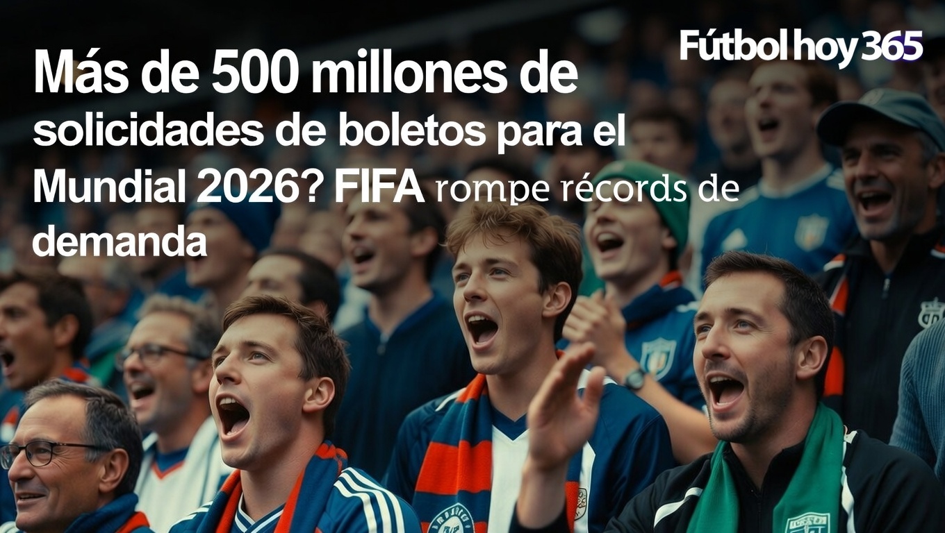 Mundial 2026 FIFA recibe más de 500 millones de solicitudes de boletos