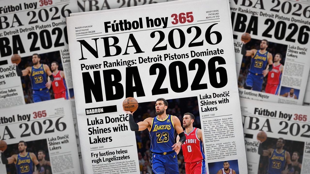 NBA 2026 Pistons Dominan Rankings, Dončić Brilla con Lakers