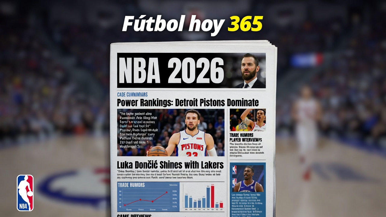 NBA 2026 Pistons Dominan Rankings, Dončić Brilla con Lakers