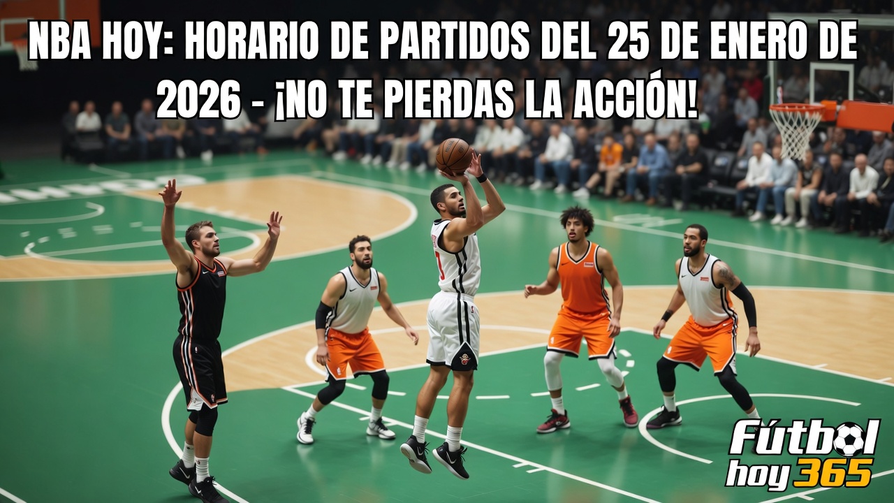 NBA Hoy Horario de Partidos 25 de Enero 2026