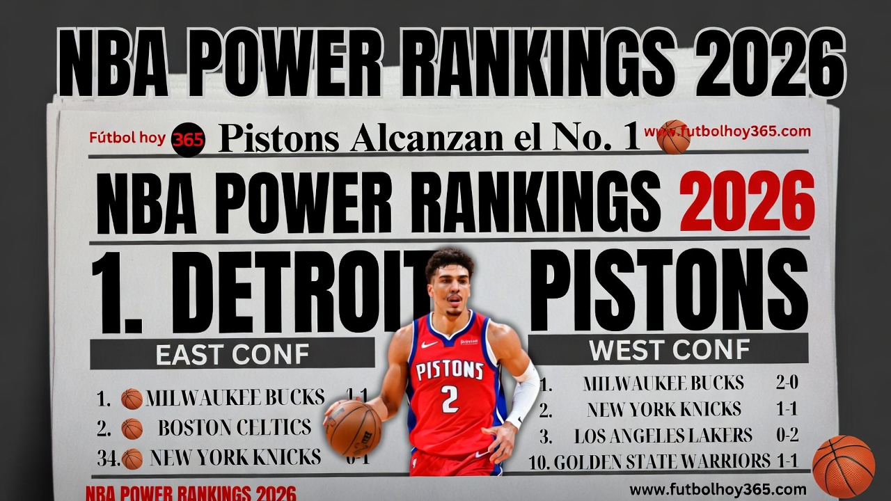 NBA Power Rankings 2026 Pistons Alcanzan el No. 1