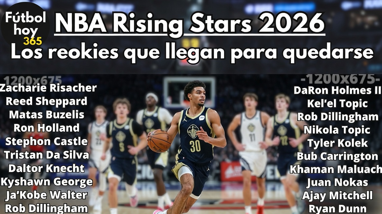 NBA Rising Stars 2026 Cooper Flagg encabeza la lista de novatos