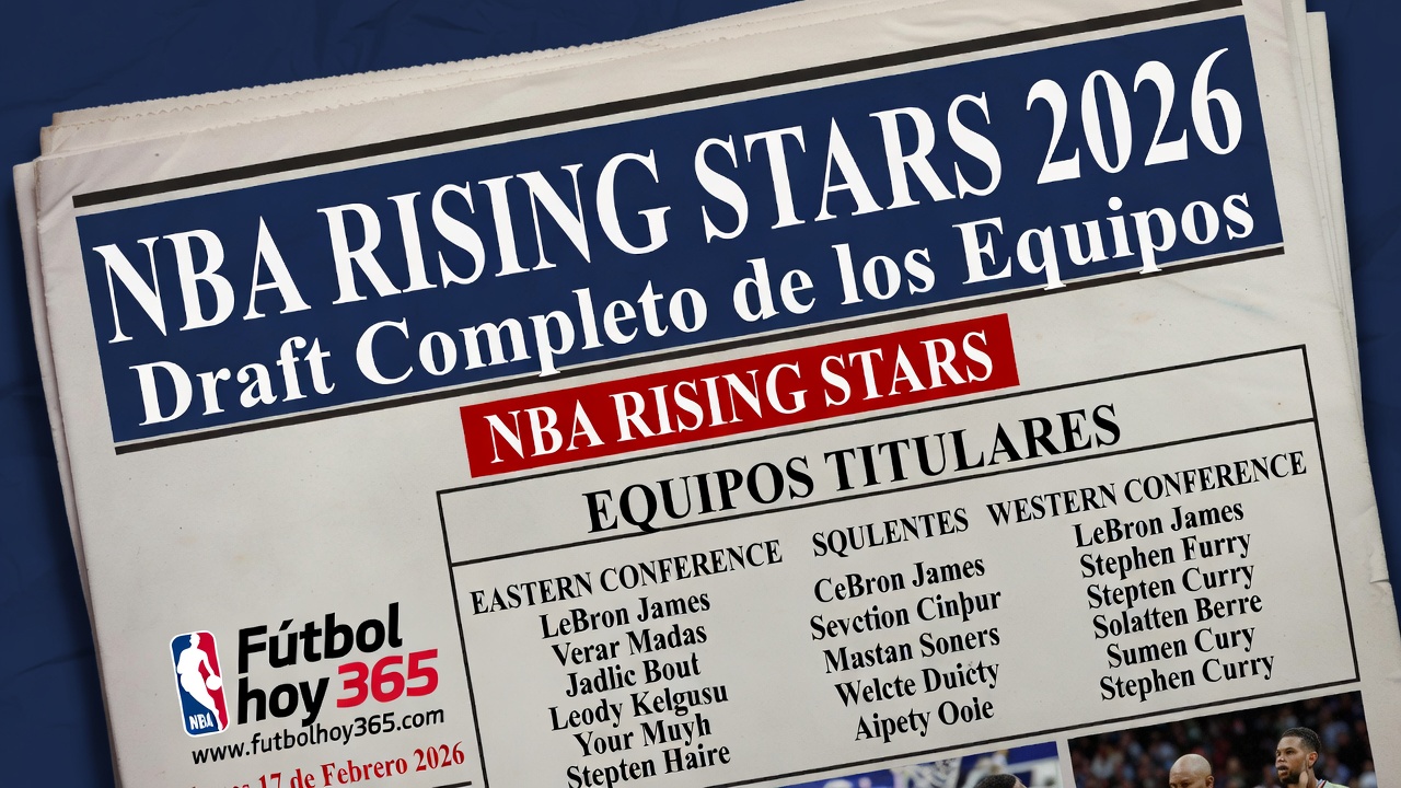 NBA Rising Stars 2026 Draft Completo de los Equipos