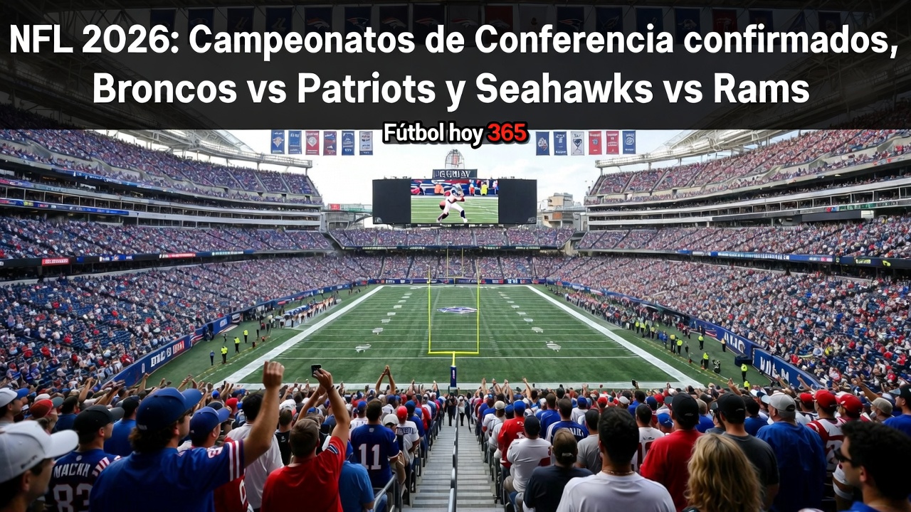 NFL 2026 Broncos vs Patriots y Seahawks vs Rams en Conferencias