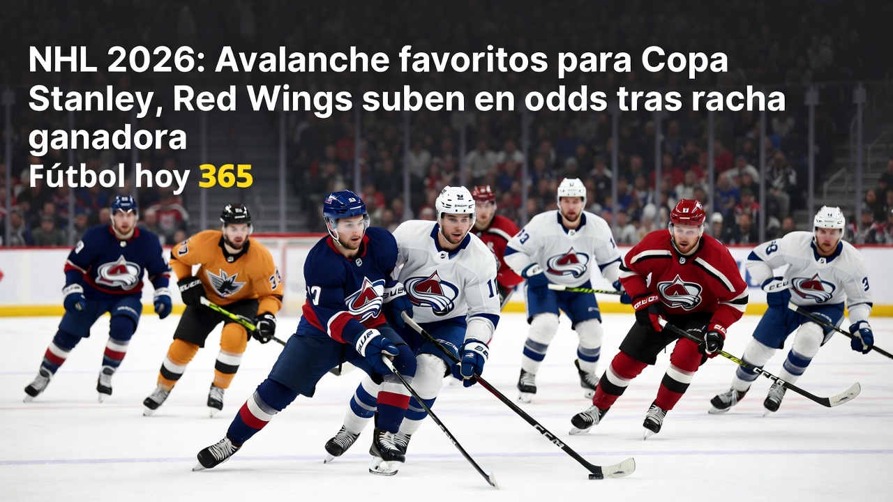 NHL 2026 Avalanche favoritos Copa Stanley, Red Wings suben odds