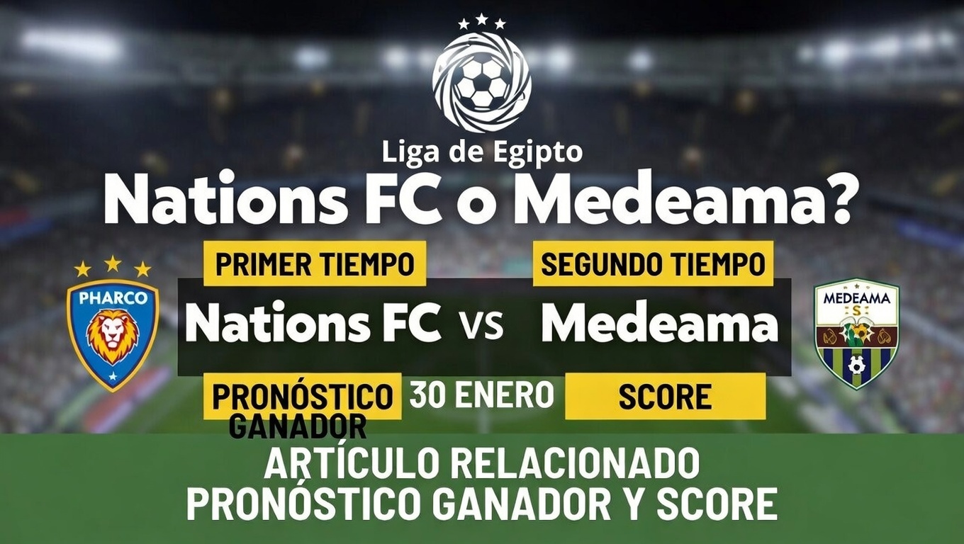 Nations FC o Medeama Pronóstico Ganador 30 Enero México