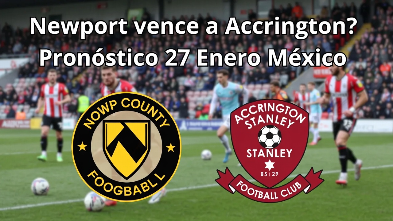 Newport vence a Accrington Pronóstico 27 Enero México