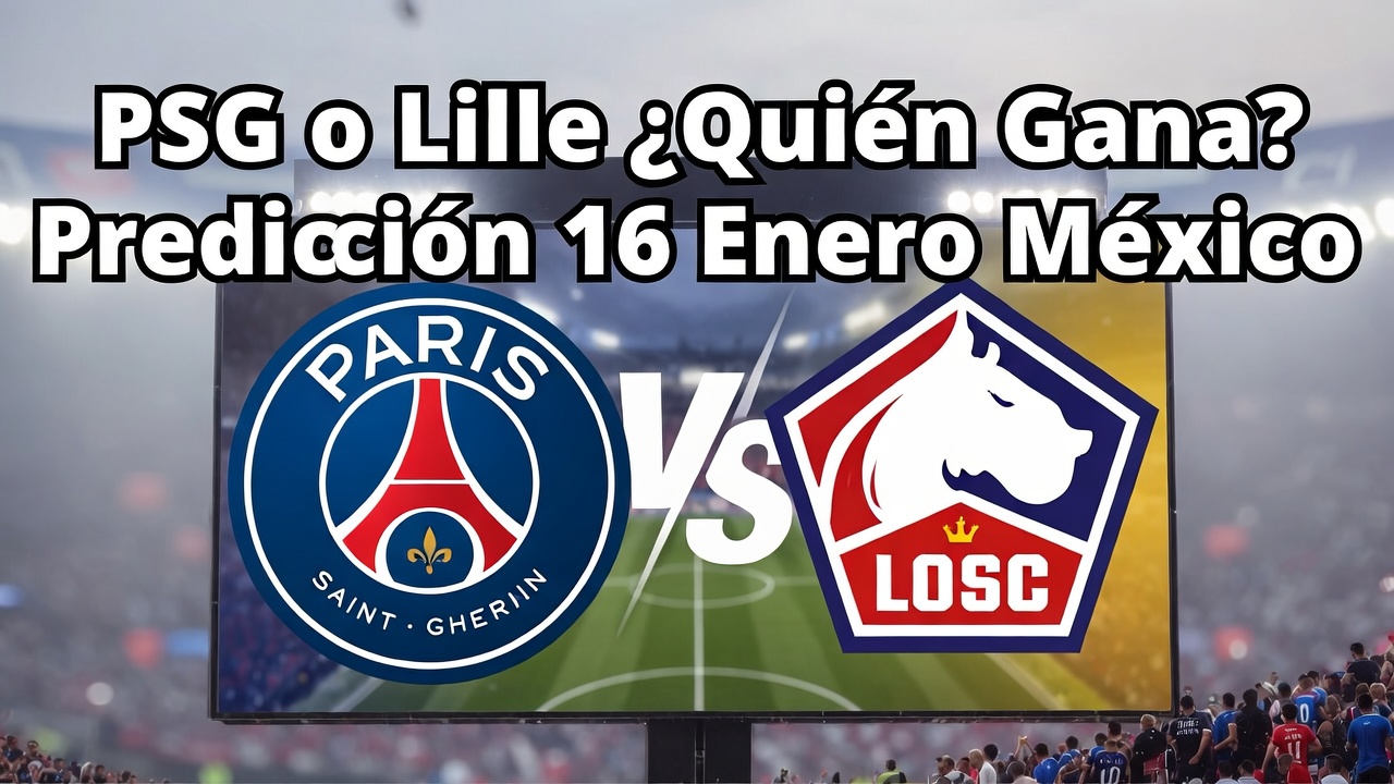 PSG o Lille ¿Quién Gana Predicción 16 Enero México
