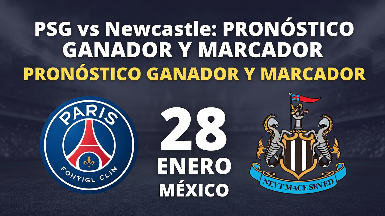 PSG vs Newcastle Pronóstico Ganador y Marcador 28 Enero México