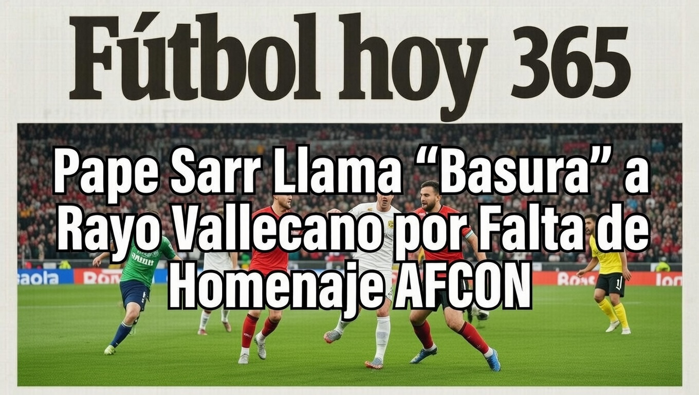Pape Sarr Llama Basura a Rayo Vallecano por Falta de Homenaje AFCON