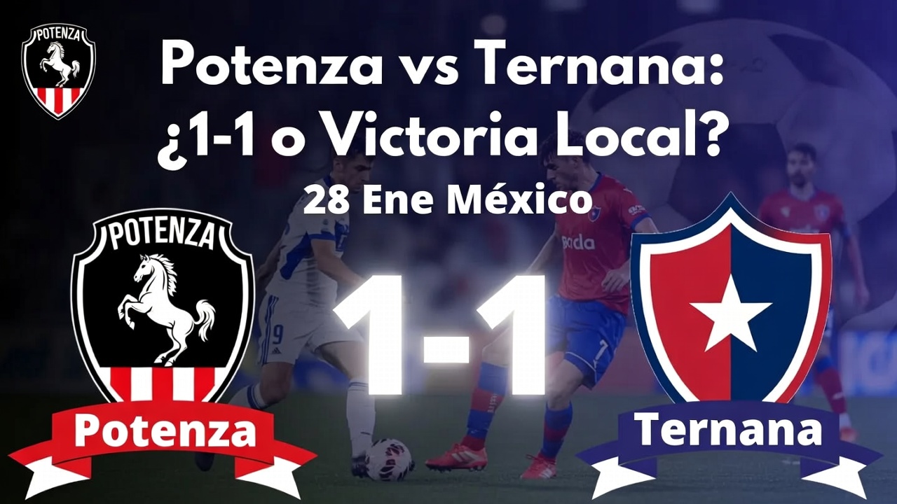 Potenza vs Ternana ¿1-1 o Victoria Local 28 Ene México