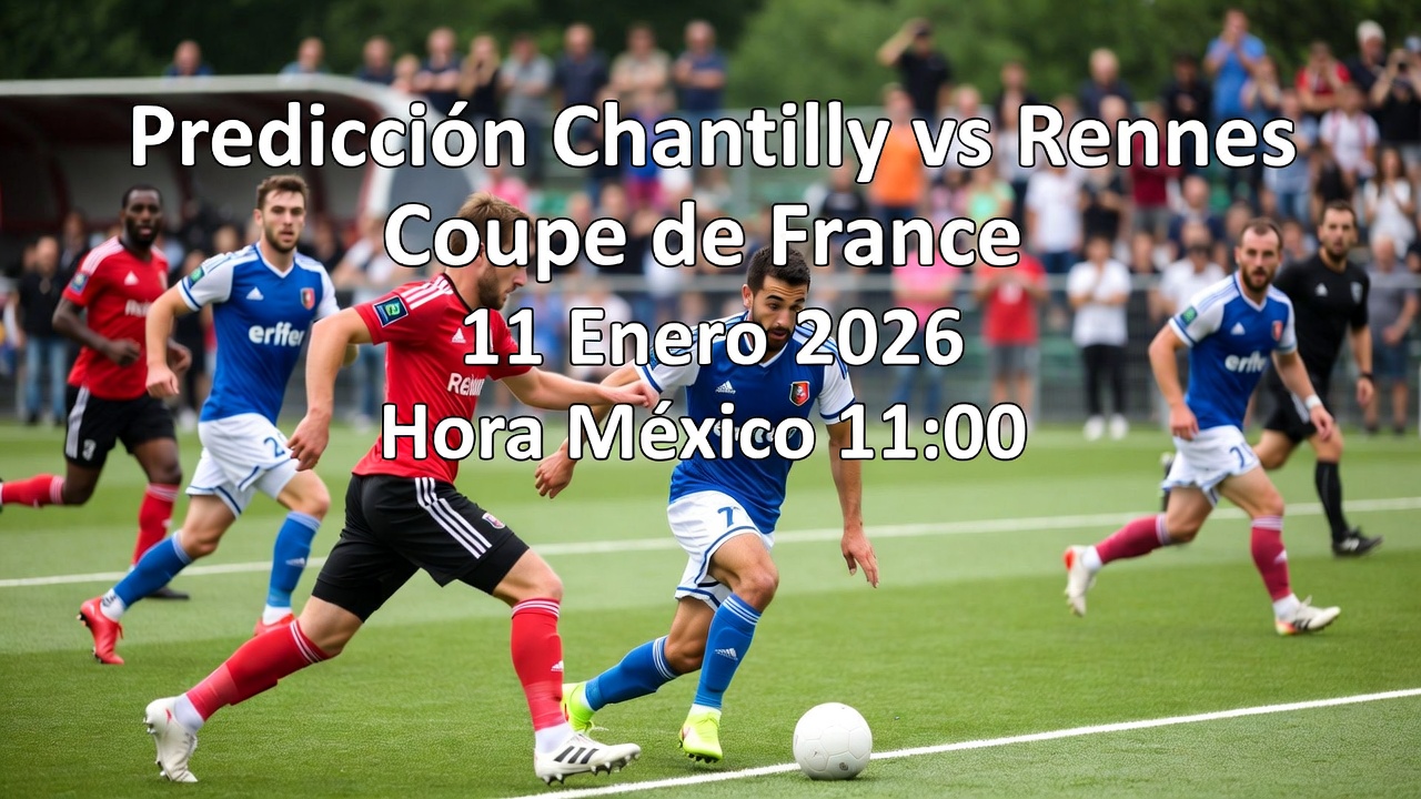 Predicción Chantilly vs Rennes Coupe de France 11 Enero 2026 Hora México 1100