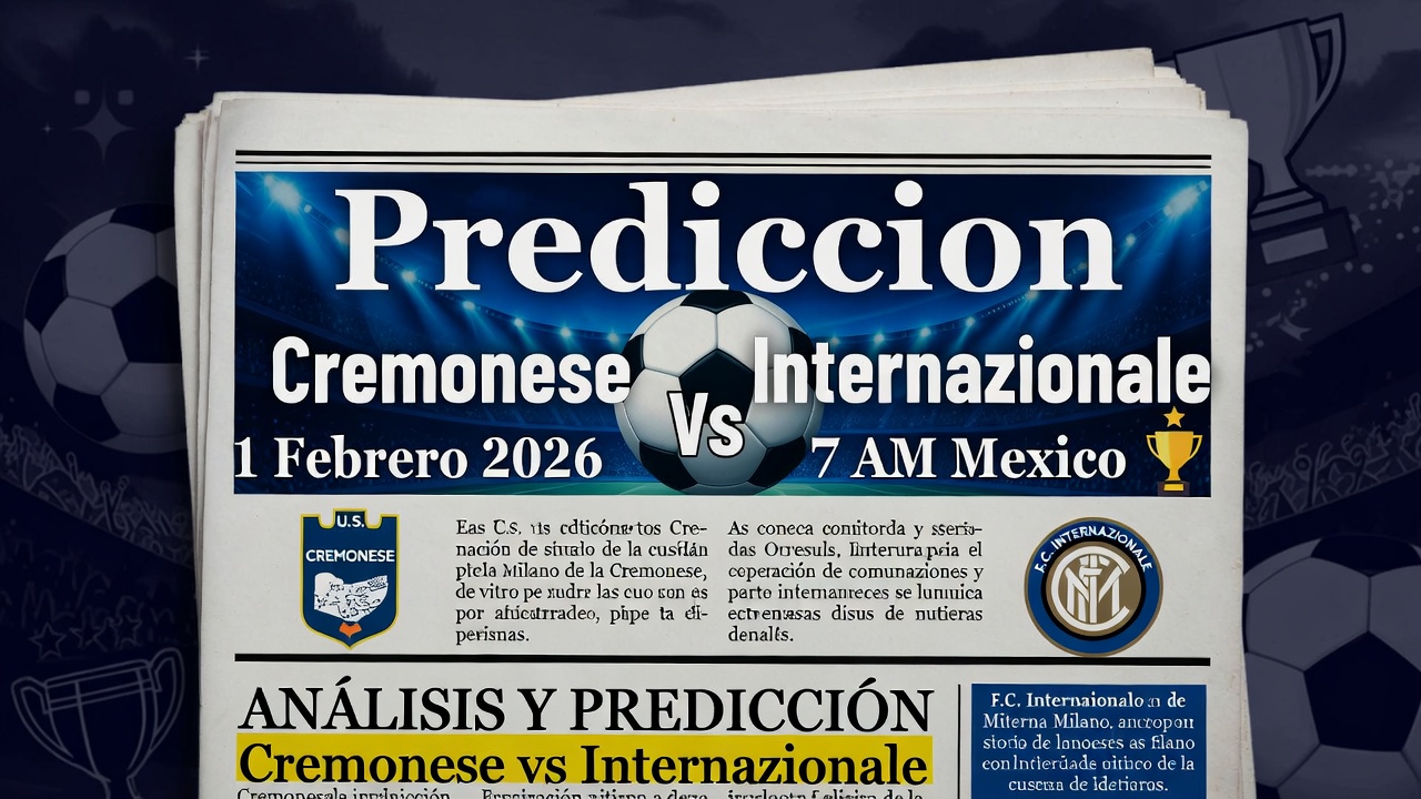 Prediccion Cremonese vs Internazionale 1 Febrero 2026 7 AM Mexico