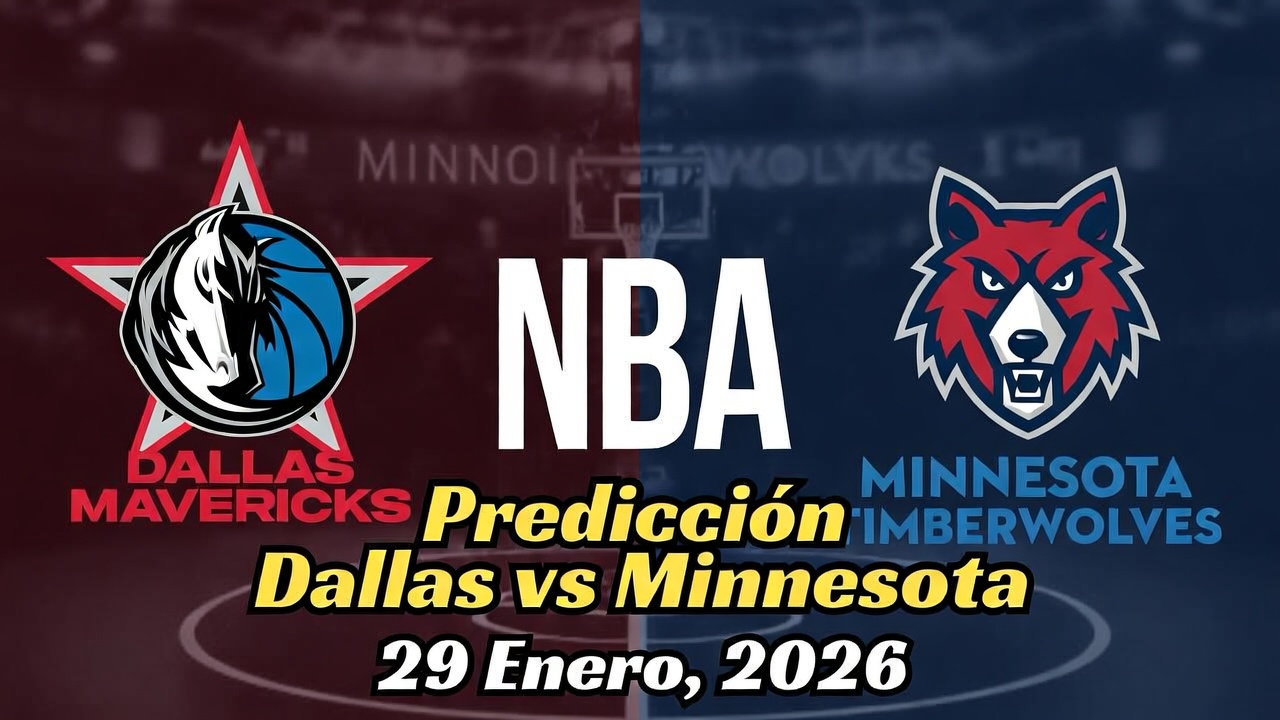 Predicción Dallas vs Minnesota NBA 29 Enero 2026