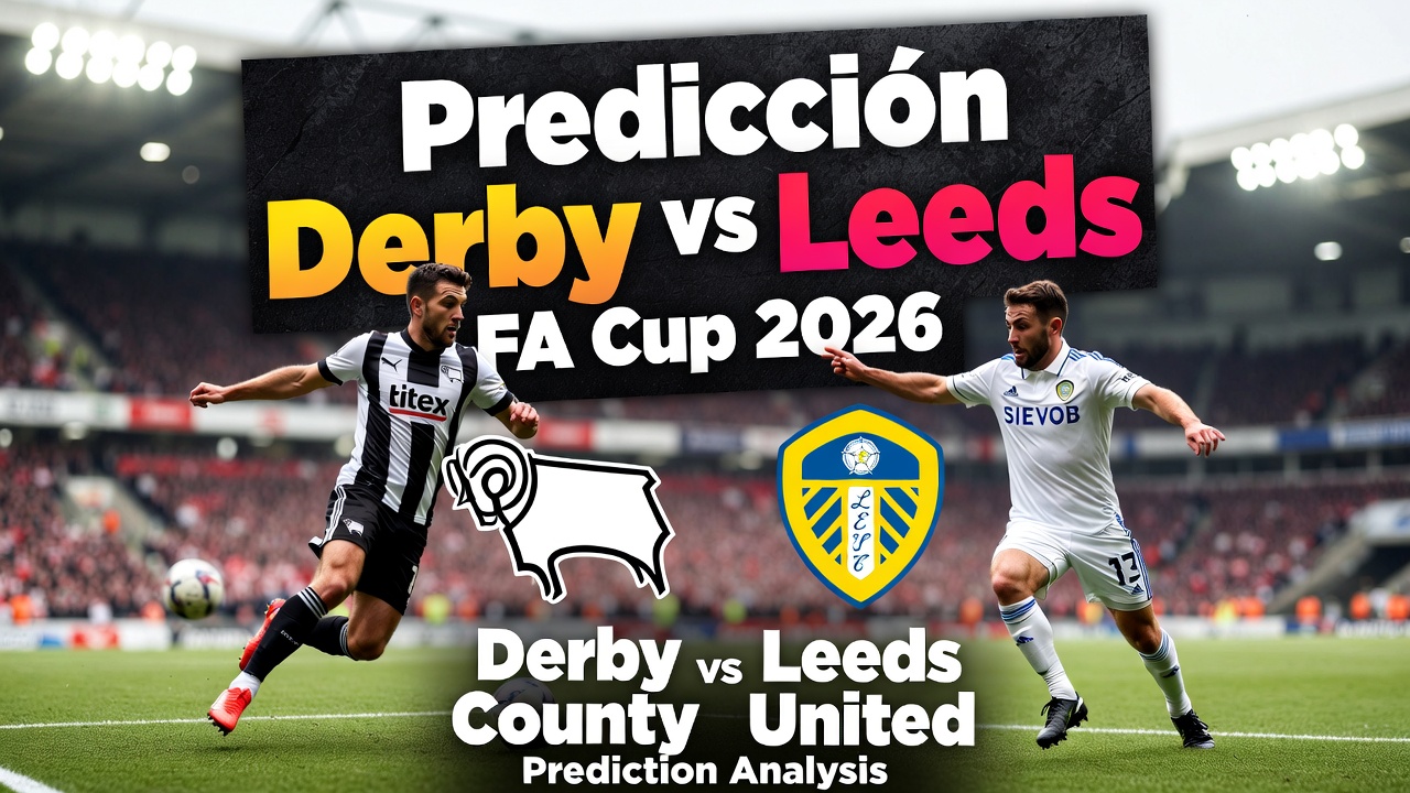 Predicción Derby County vs Leeds United FA Cup 11 Enero 2026 Hora México 0600