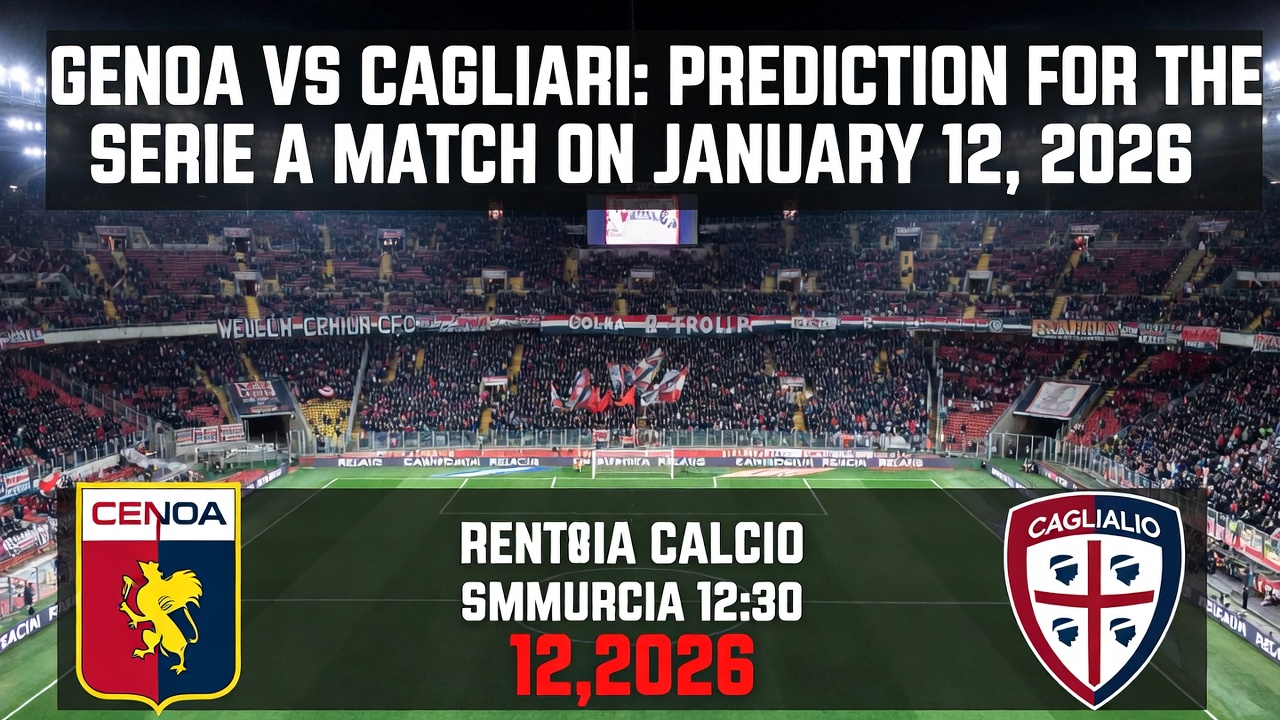 Prediccion Genoa vs Cagliari Serie A 12 Enero 2026 1130 Horas Mexico