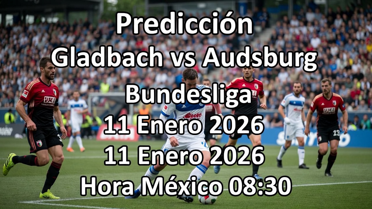 Predicción Gladbach vs Augsburg Bundesliga 11 Enero 2026 Hora México 0830