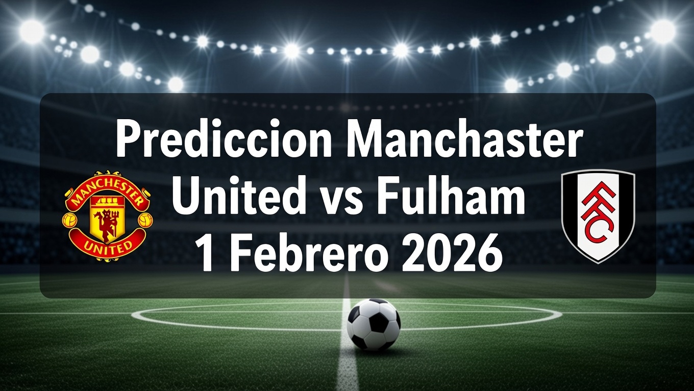 Prediccion Manchester United vs Fulham 1 Febrero 2026