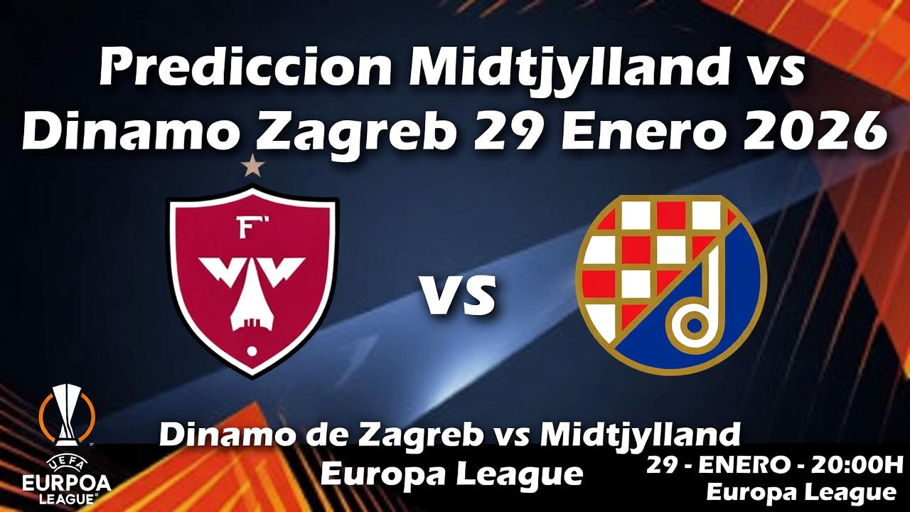 Prediccion Midtjylland vs Dinamo Zagreb 29 Enero 2026