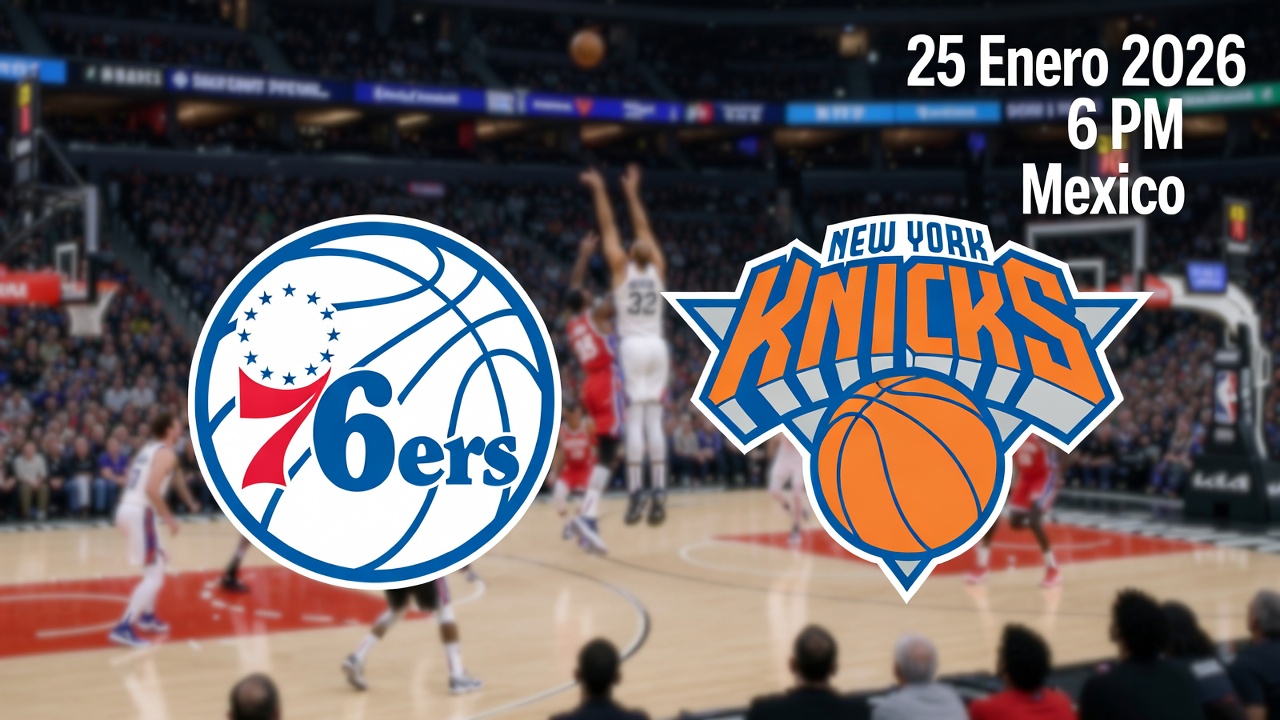 Predicción NBA 76ers vs Knicks – 25 enero 2026(6 PM México)
