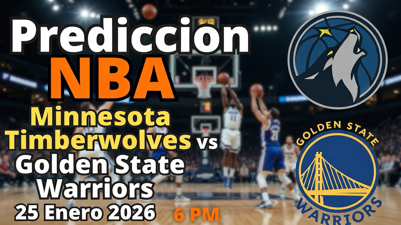 Predicción NBA Timberwolves vs Warriors – 25 enero 2026