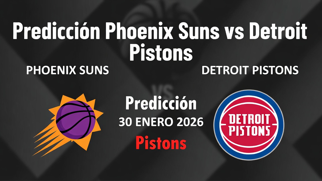 Predicción Phoenix Suns vs Detroit Pistons 30 Enero 2026