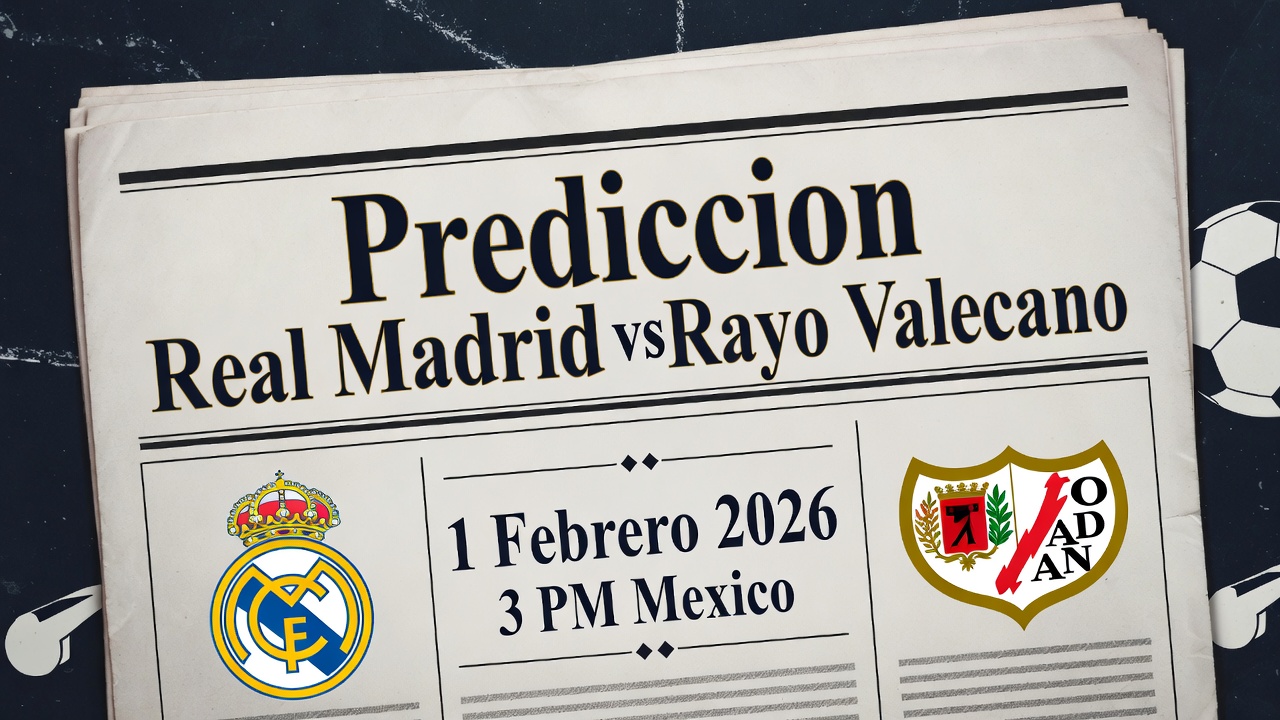 Prediccion Real Madrid vs Rayo Vallecano 1 Febrero 2026