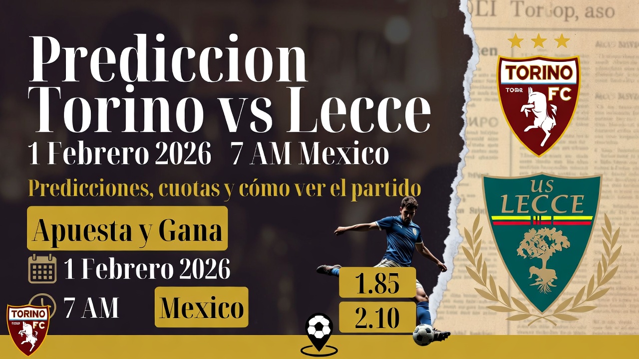 Prediccion Torino vs Lecce 1 Febrero 2026 7 AM Mexico