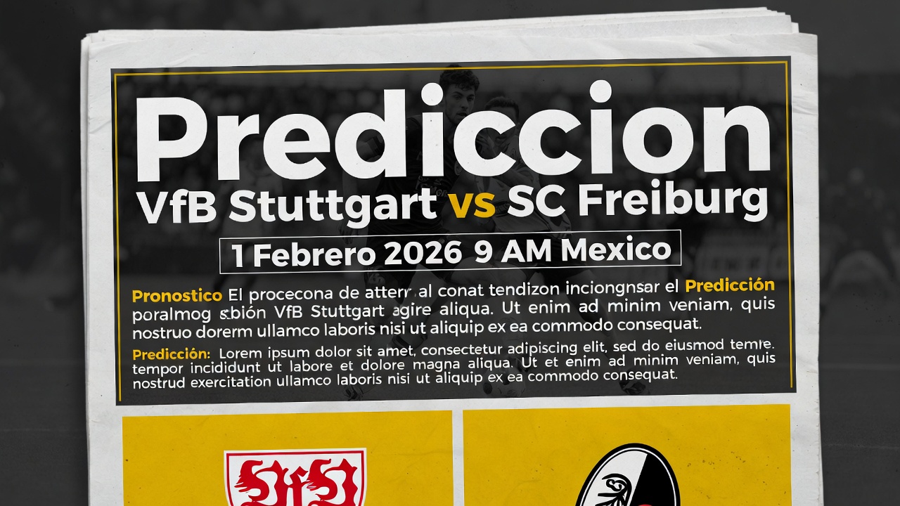 Prediccion VfB Stuttgart vs SC Freiburg 1 Febrero 2026 9 AM Mexico