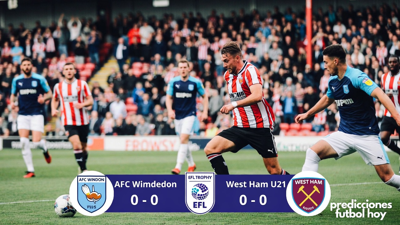 Predicciones AFC Wimbledon vs West Ham U21 EFL Trophy 12 Enero 2026 1300 Mexico