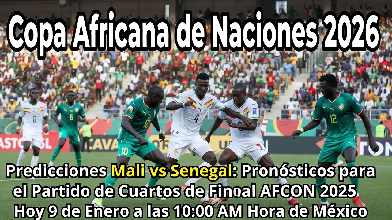 Predicciones Mali vs Senegal Pronósticos para el Partido de Cuartos de Final AFCON 2025 Hoy 9 de Enero a las 1000 AM