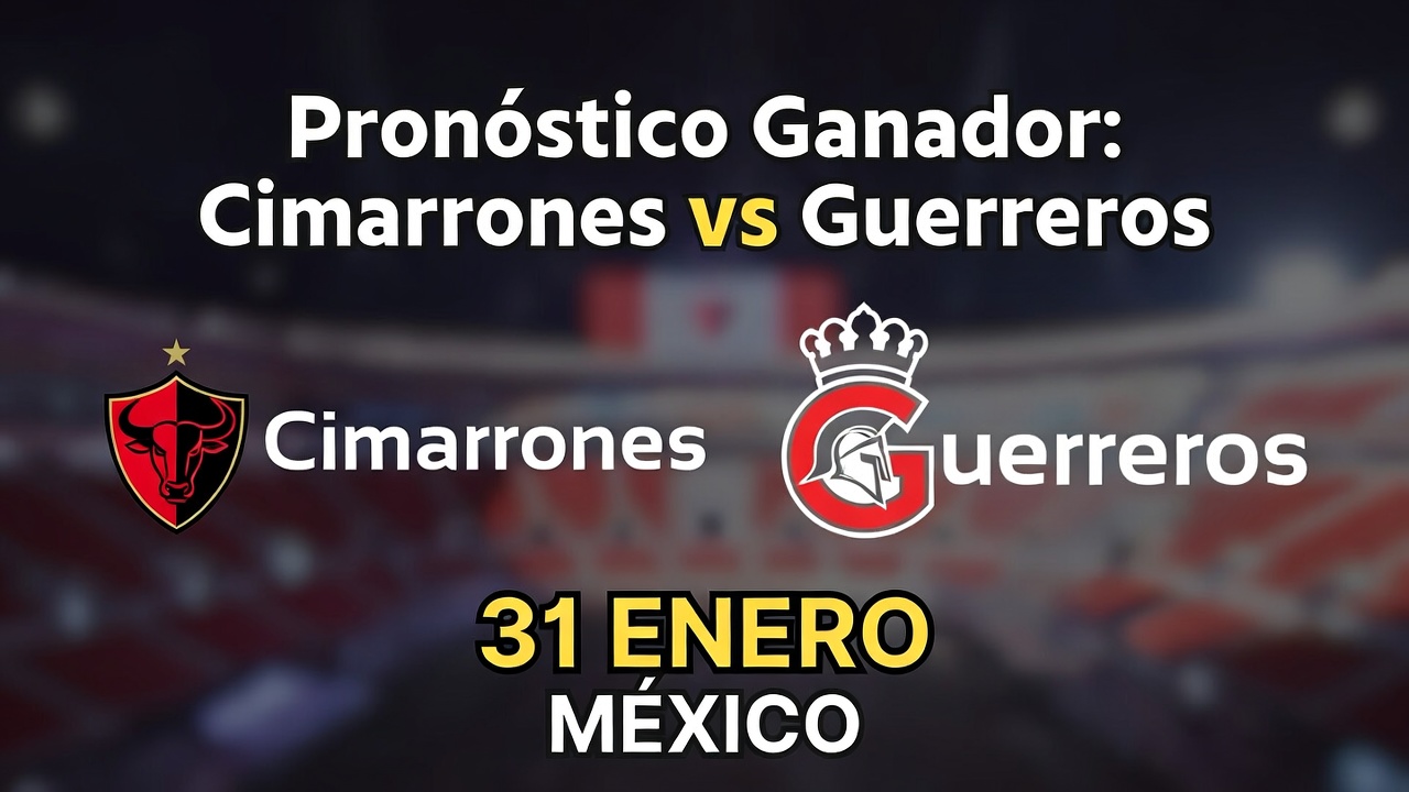 Pronóstico Ganador Cimarrones vs Guerreros 31 Enero México