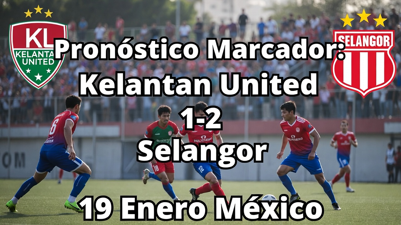 Pronóstico Marcador Kelantan United 1-2 Selangor 19 Enero México