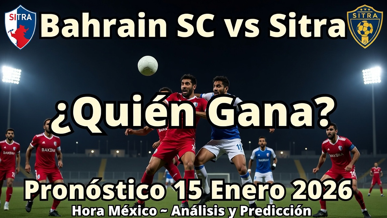 Pronóstico de Resultado Bahrain SC vs Sitra - ¿Quién Gana 15 Enero Hora México