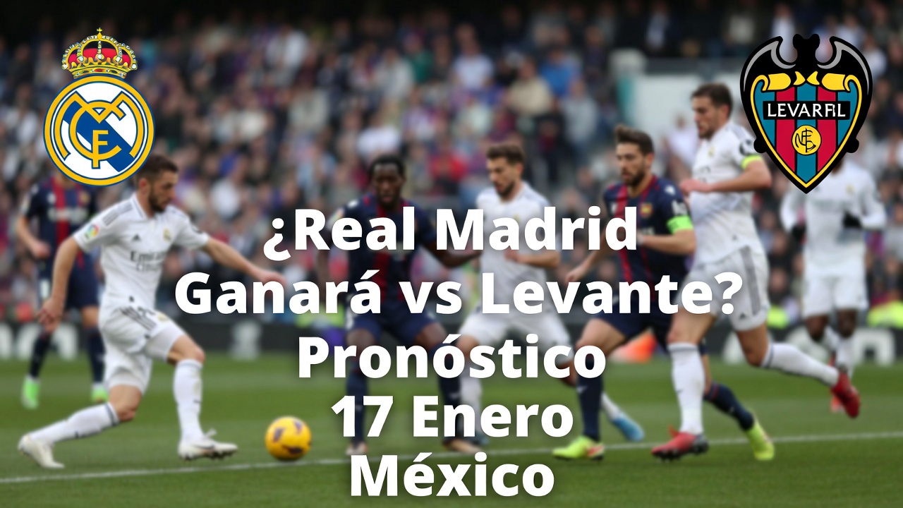 Real Madrid Ganará vs Levante Pronóstico 17 Enero México